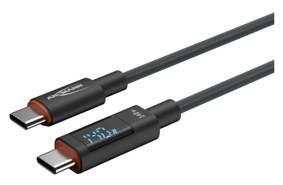 1700-0171 0,48 Gbit/s Rundkabel USB C auf USB C Männlich bis 140 W 2 m  (Anthrazit) 