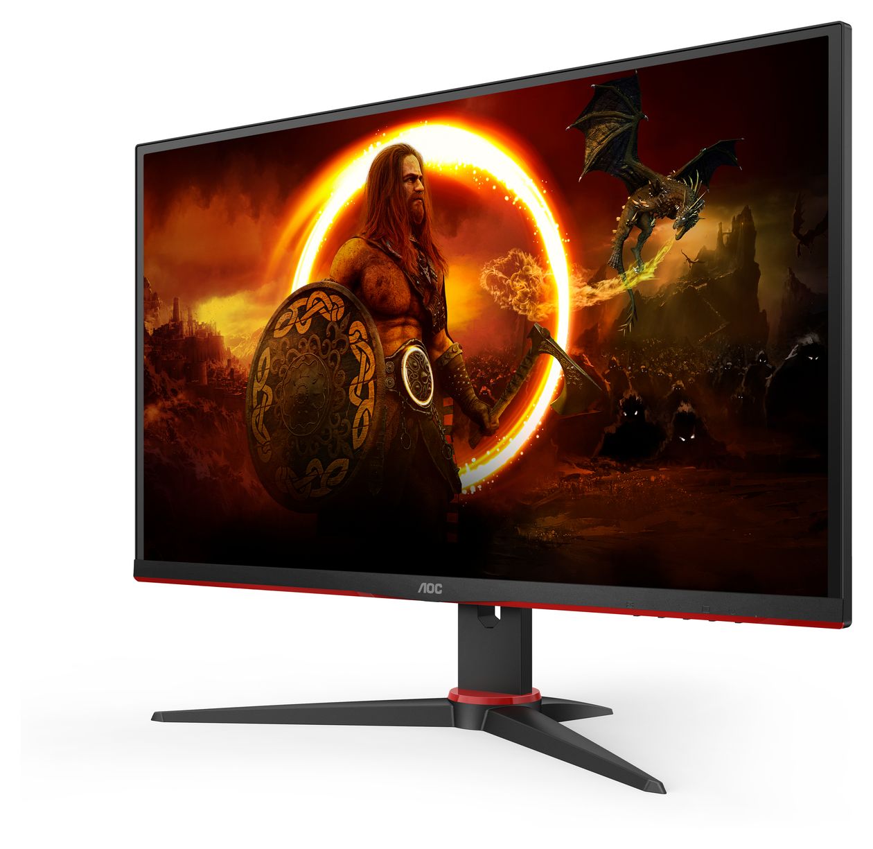 27G2SAE/BK Full HD Monitor 68,6 cm (27 Zoll) 16:9 4 ms 350 cd/m²  (Schwarz, Rot) 