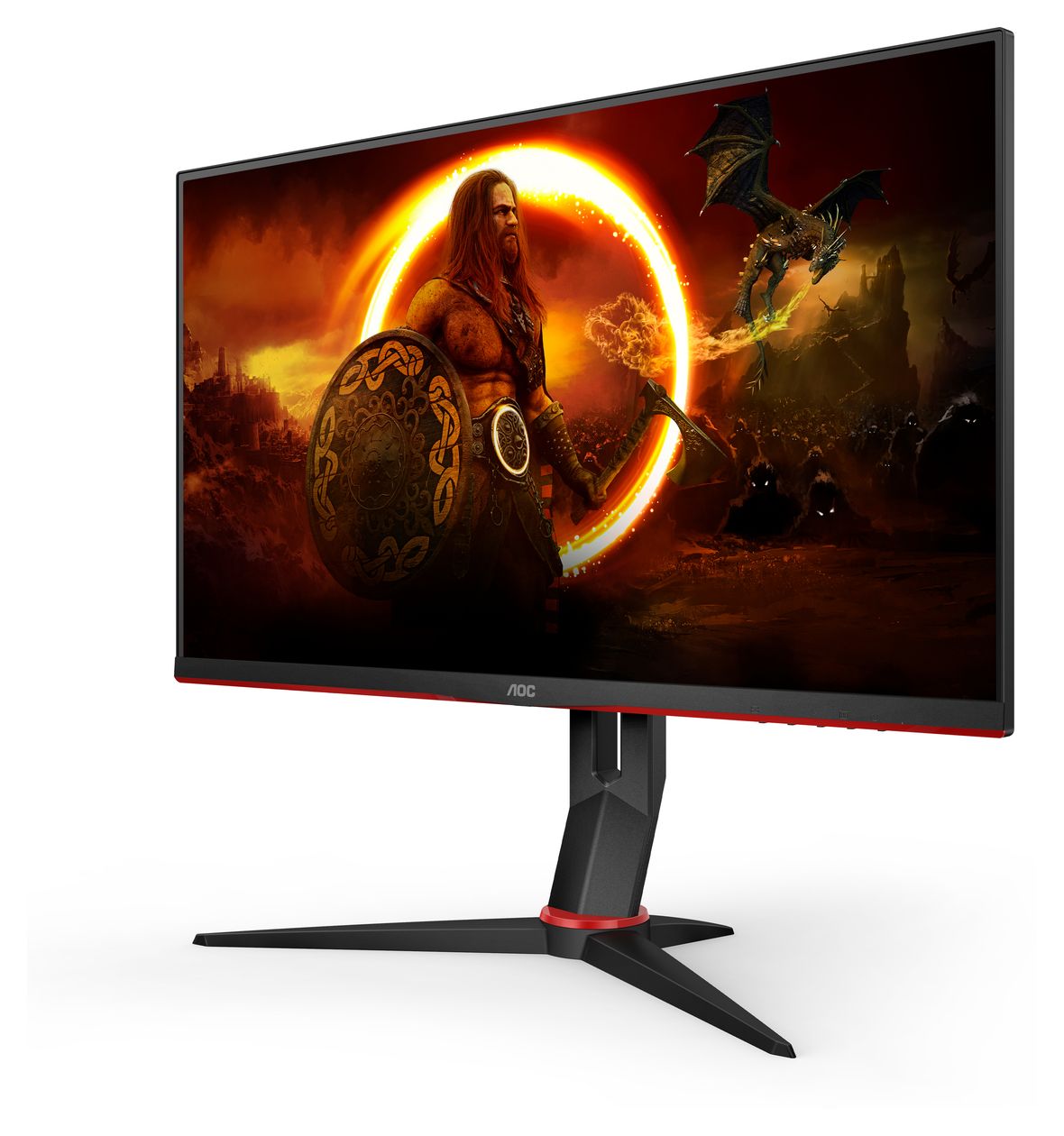 27G2SU/BK Full HD Monitor 68,6 cm (27 Zoll) 16:9 4 ms 350 cd/m²  (Schwarz, Rot) 