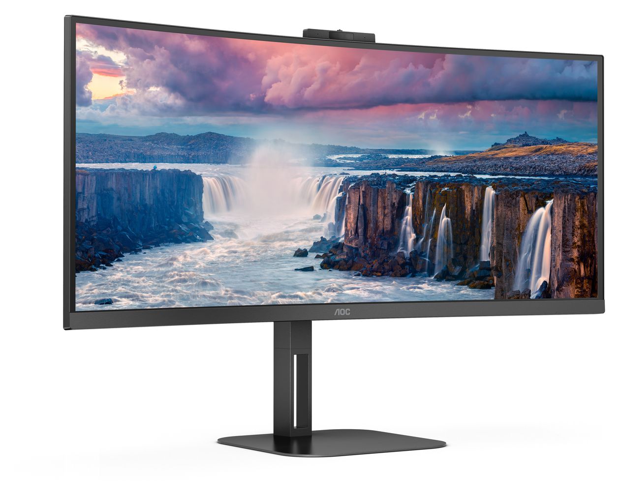 CU34V5CW/BK Quad HD Monitor 86,4 cm (34 Zoll) 21:9 4 ms 300 cd/m²  (Schwarz) 