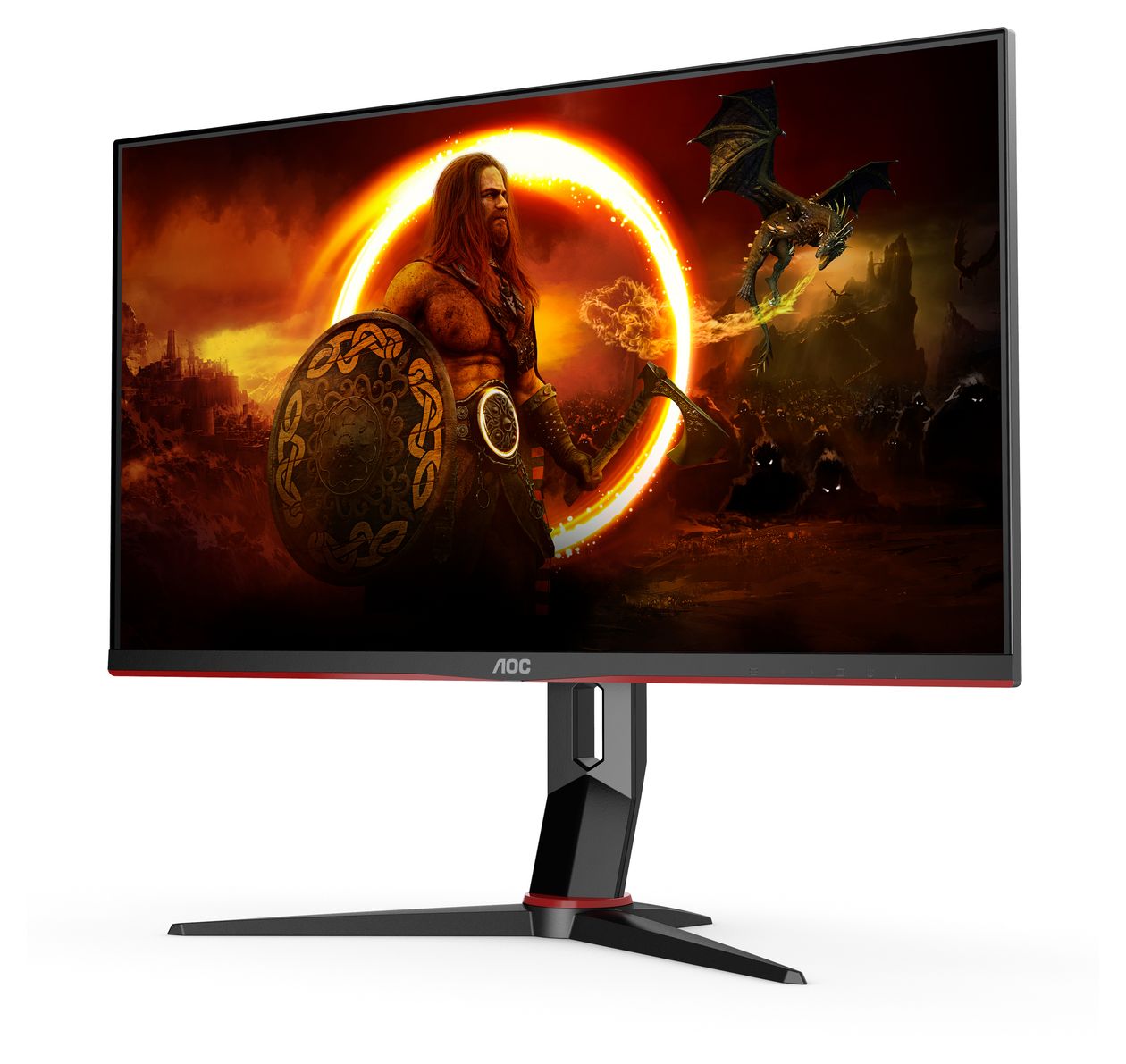 U28G2XU2 4K Ultra HD Monitor 71,1 cm (28 Zoll) 16:9 1 ms 370 cd/m²  (Schwarz, Rot) 
