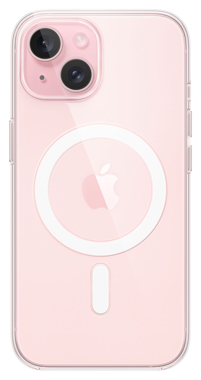 Clear Case mit MagSafe Cover für Apple iPhone 15  (Transparent) 
