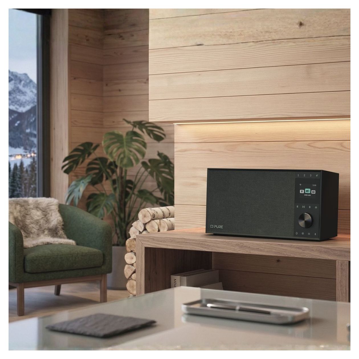 Evoke Home II Bluetooth DAB+, FM Radio Internet  (Schwarz) 