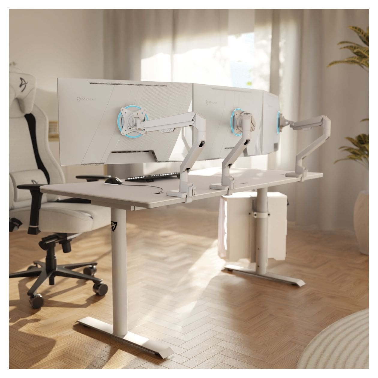 Alzare Neo Monitorarm bis 9 kg  (Weiß) 