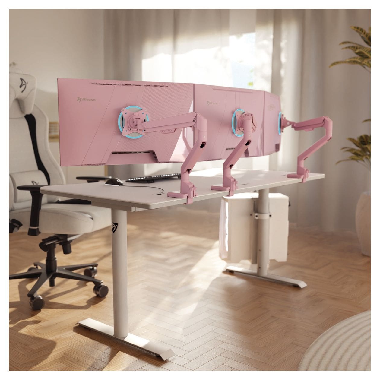 Alzare Neo Monitorarm bis 9 kg  (Pink) 
