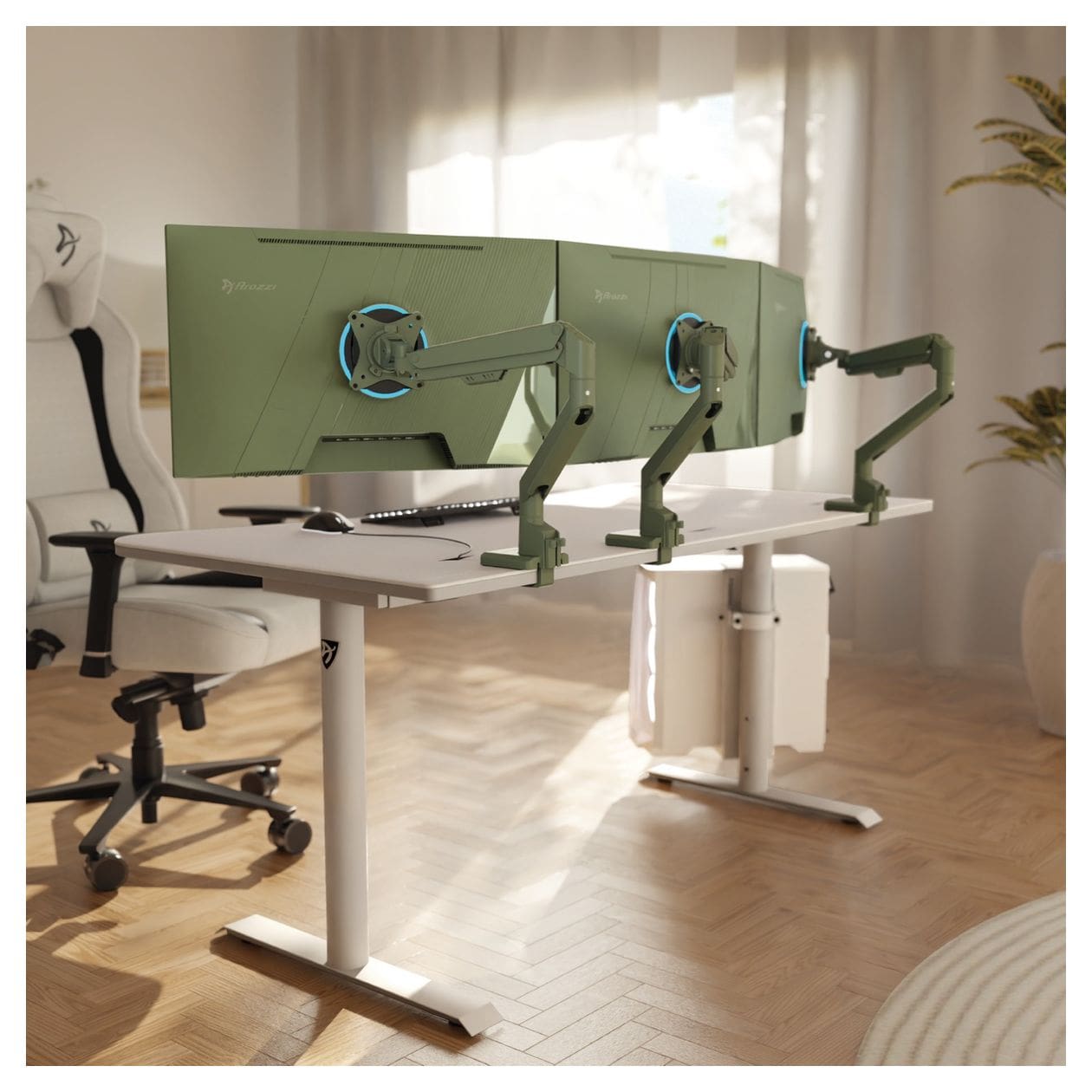 Alzare Neo Monitorarm bis 9 kg  (Grün) 