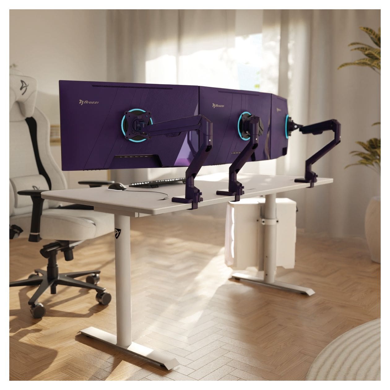 Alzare Neo Monitorarm bis 9 kg  (Violett) 