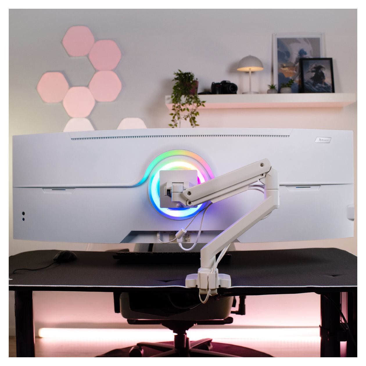 Alzare Neo Pro Monitorarm bis 20 kg  (Weiß) 
