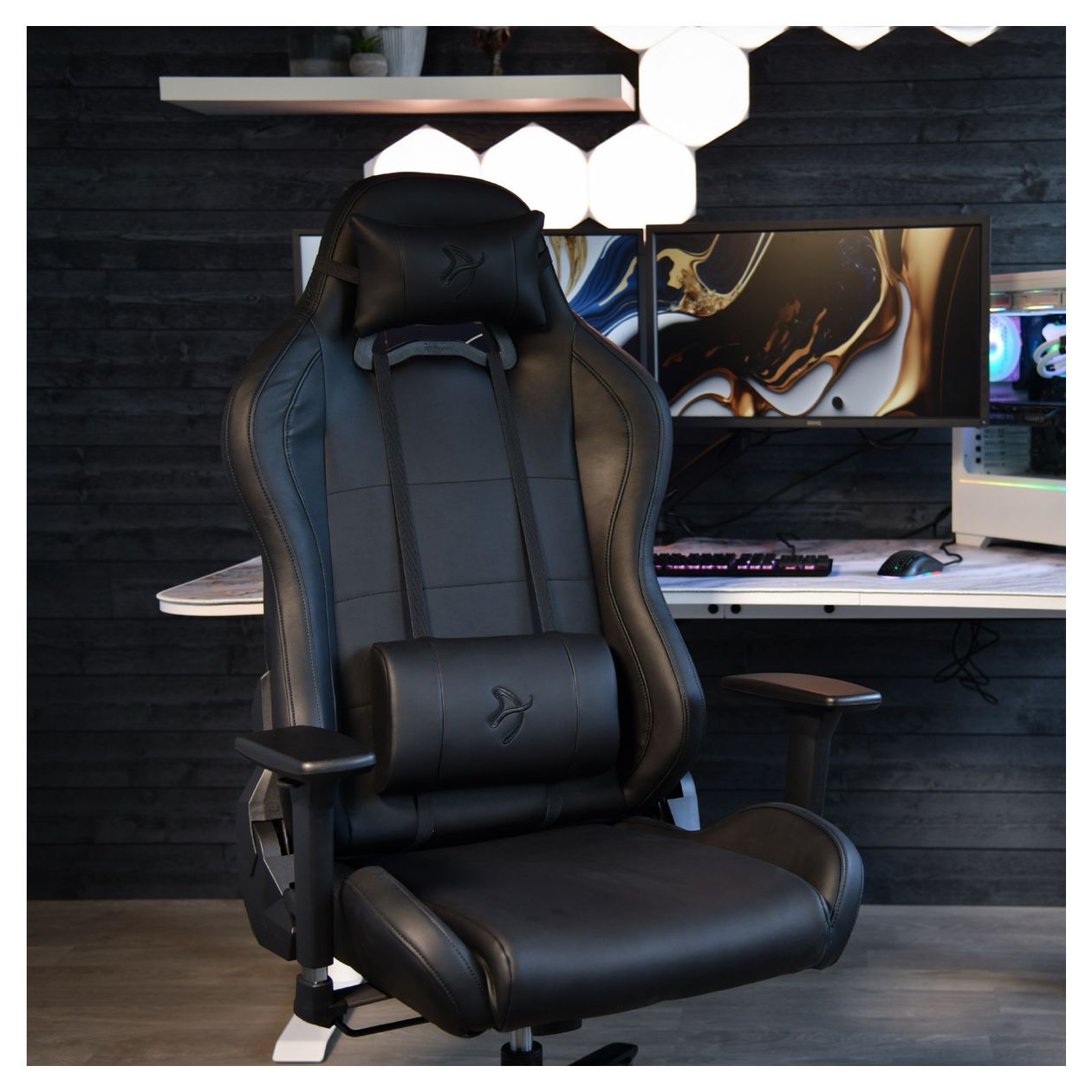 Torretta SoftPU Gamingstuhl bis 120 kg (Schwarz) 