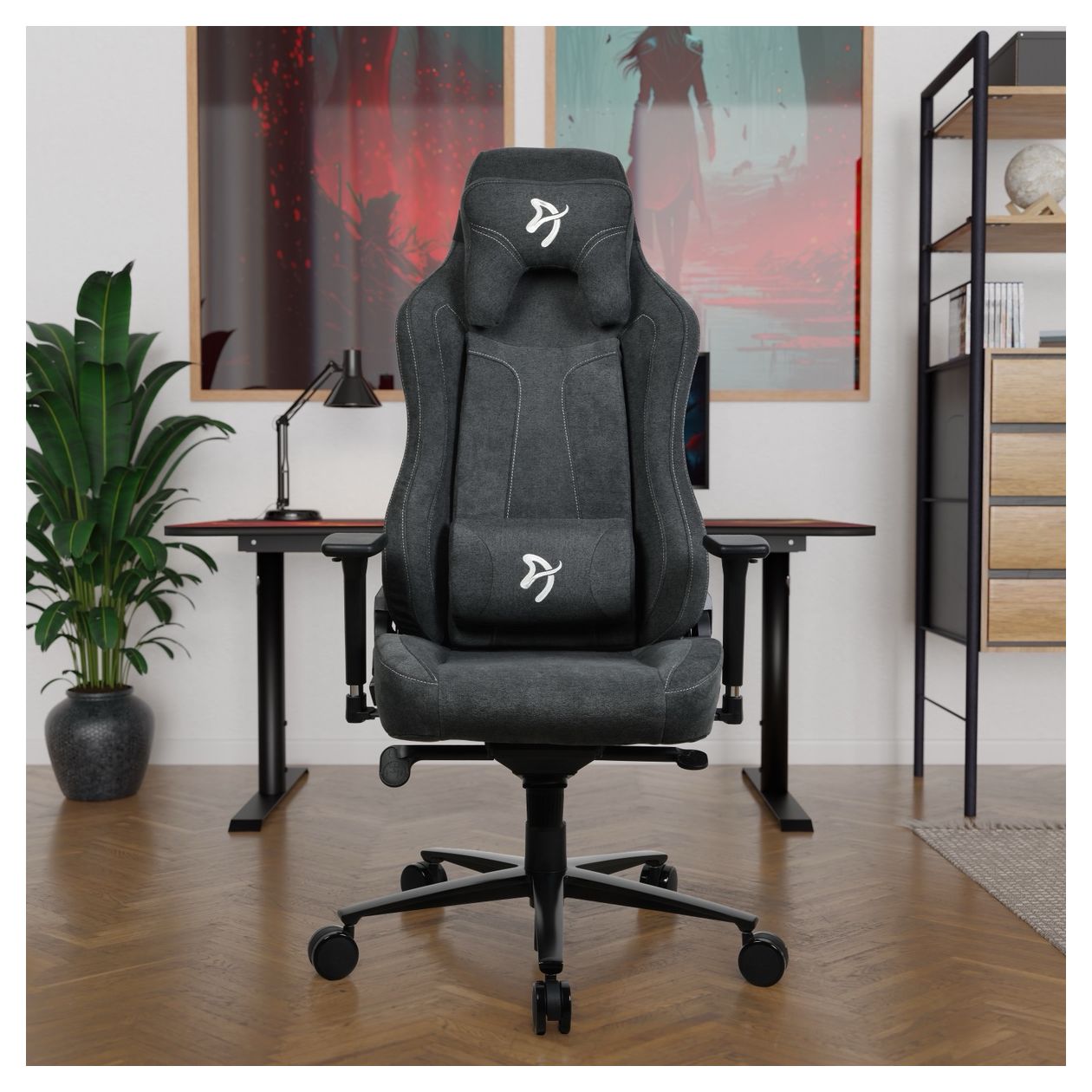 Vernazza Soft Fabric Gamingstuhl bis 145 kg (Grau) 