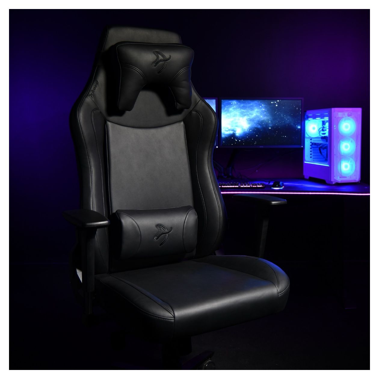 Vernazza XL SoftPU Gamingstuhl bis 170 kg (Schwarz) 