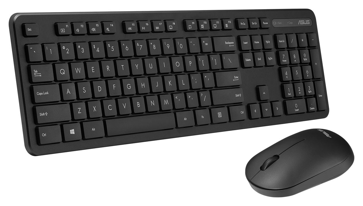 CW100 Universal Tastatur RF kabellos + USB 2.4 GHz  (Schwarz) 