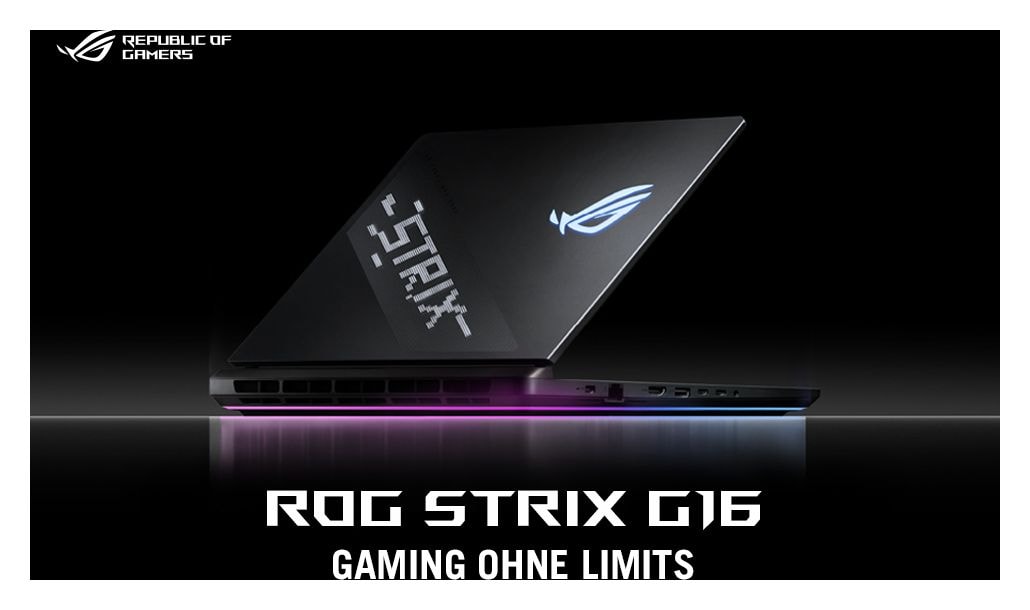 ROG Strix SCAR 16 G635LX-RW110W WQXGA Notebook 40,6 cm (16 Zoll) 2560 x 1600 Pixel 1 TB SSD Windows 11 Home Intel Core Ultra 9 max. 5,4 GHz  (Schwarz) 