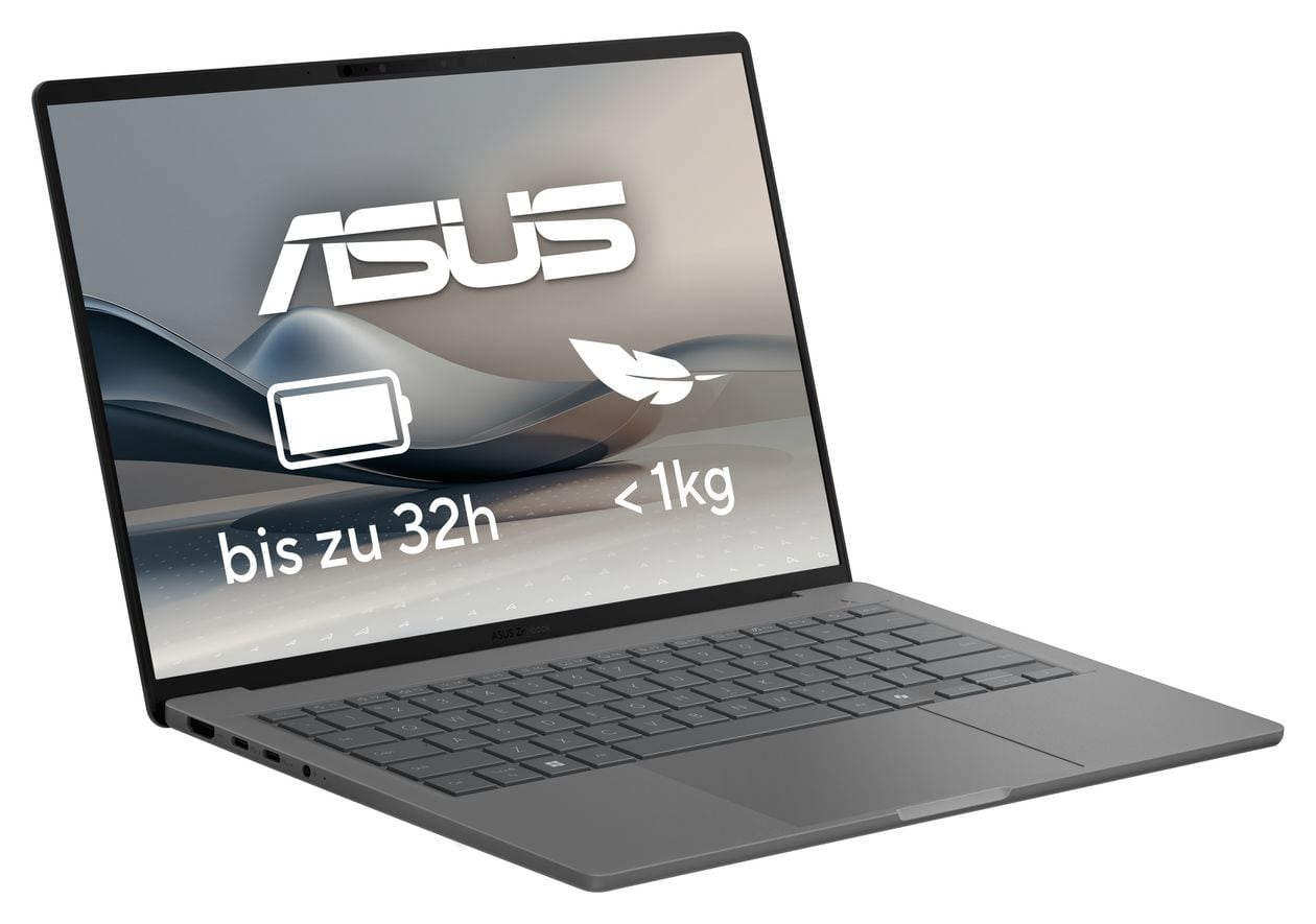 Zenbook A UX3407QA-QD496W WUXGA Notebook 35,6 cm (14 Zoll) 32 GB RAM 1 TB SSD Windows 11 Home Qualcomm Snapdragon  (Grau) 