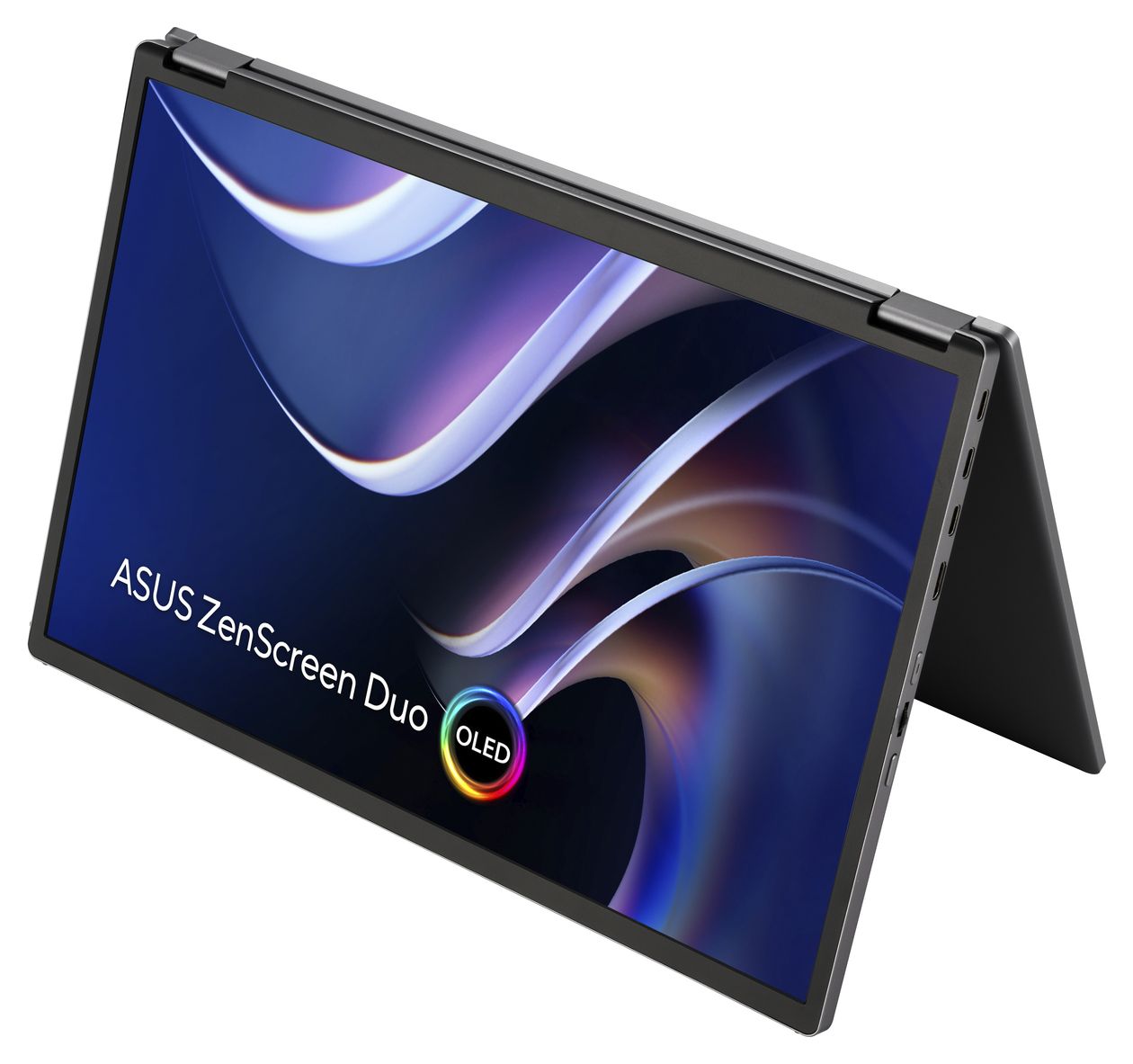 ZenScreen Duo OLED MQ149CD WUXGA Monitor 35,6 cm (14 Zoll) 16:10 1 ms 400 cd/m²  (Silber) 