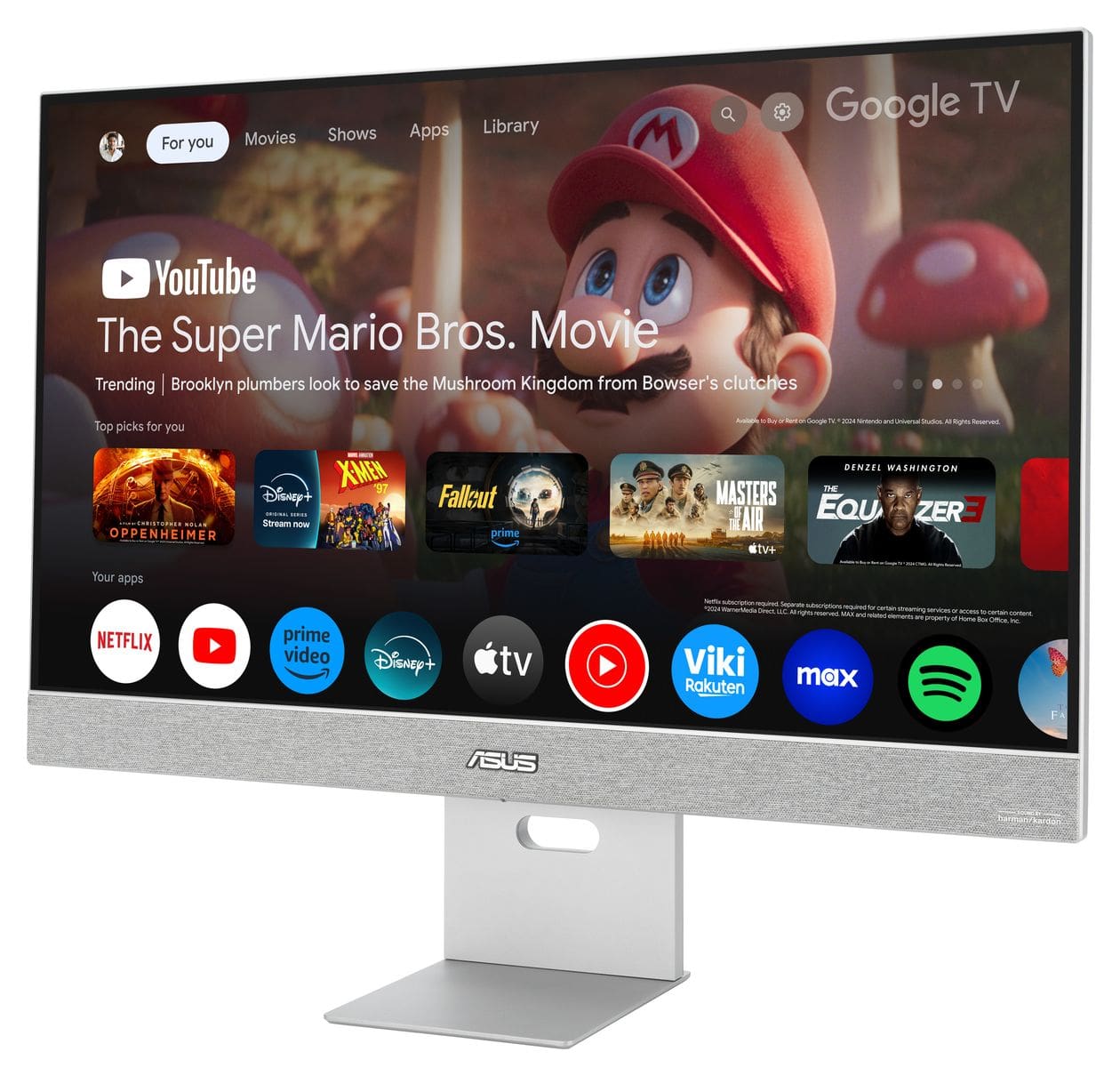 ZenScreen Smart MS27UC 4K Ultra HD Monitor 68,6 cm (27 Zoll) 16:9 5 ms 350 cd/m²  (Grau) 