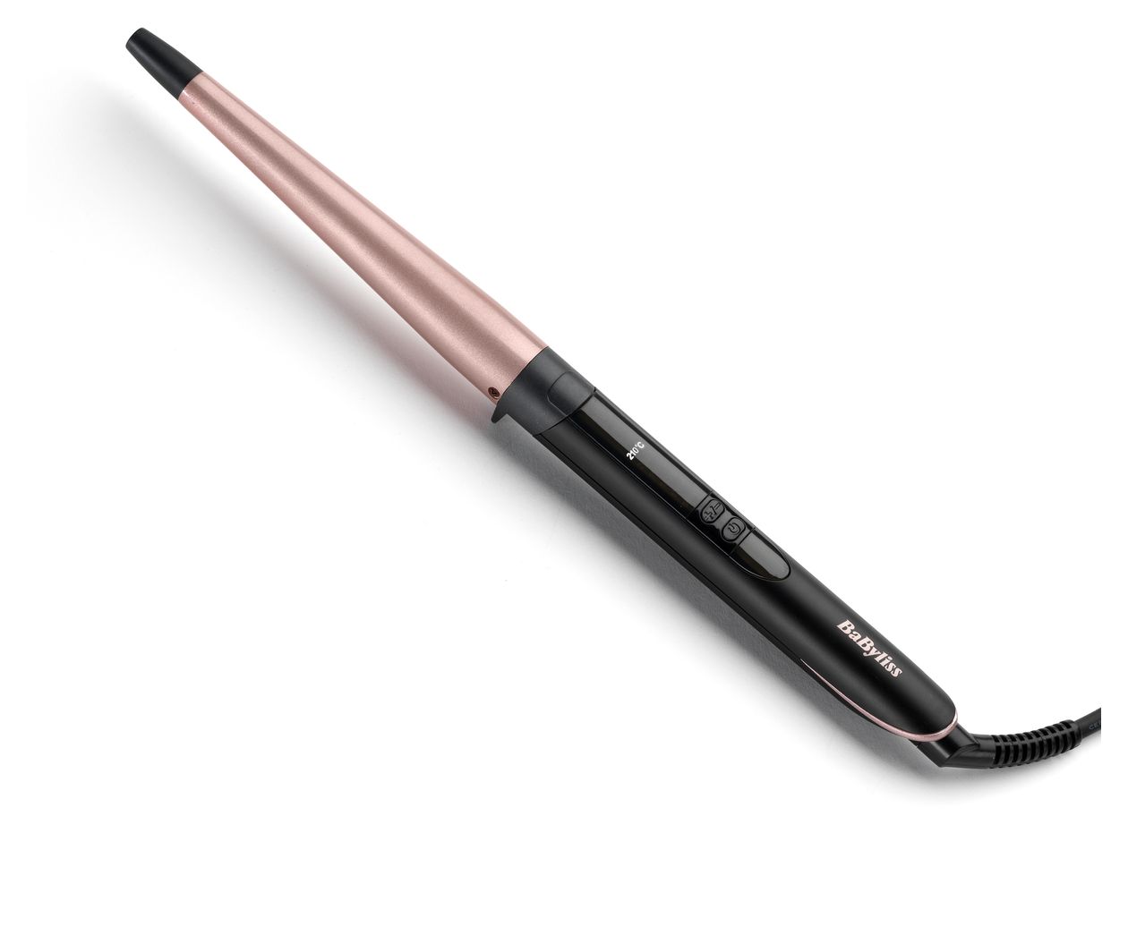 C454E Conical Wand Lockenstab  (Schwarz, Pink) 