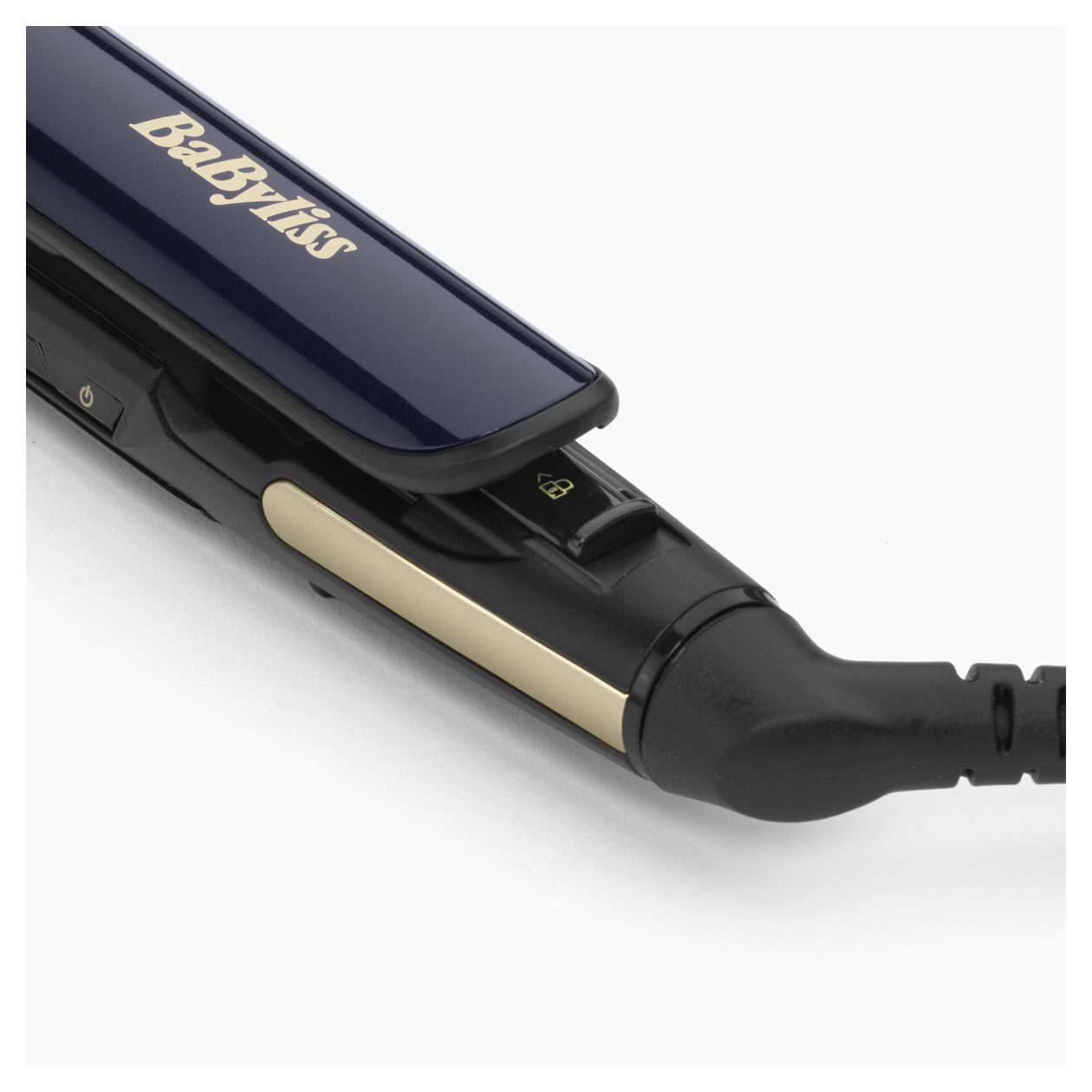 ST484E Black Onyx Haarglätter  (Schwarz, Gold) 