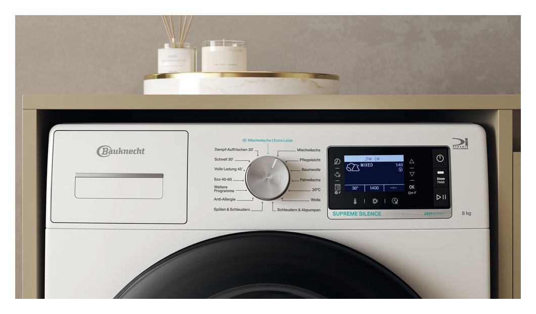 B6R88E Silence De 8 kg Frontlader Waschmaschine 1400 U/min AutoClean 