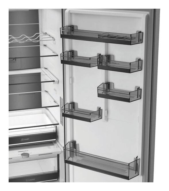 KGDNF20AMDIN 297 l / 118 l Kühl-Gefrierkombi freistehend NoFrost 118 kWh Jahr  (Edelstahl) 