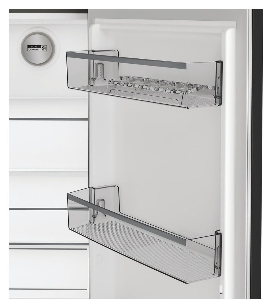 SBSIWE90 Side-by-Side Kühl-/ Gefrierkombination 375 l / 203 l 328 kWh NoFrost 1790 mm x 910 mm  (Schwarz) 