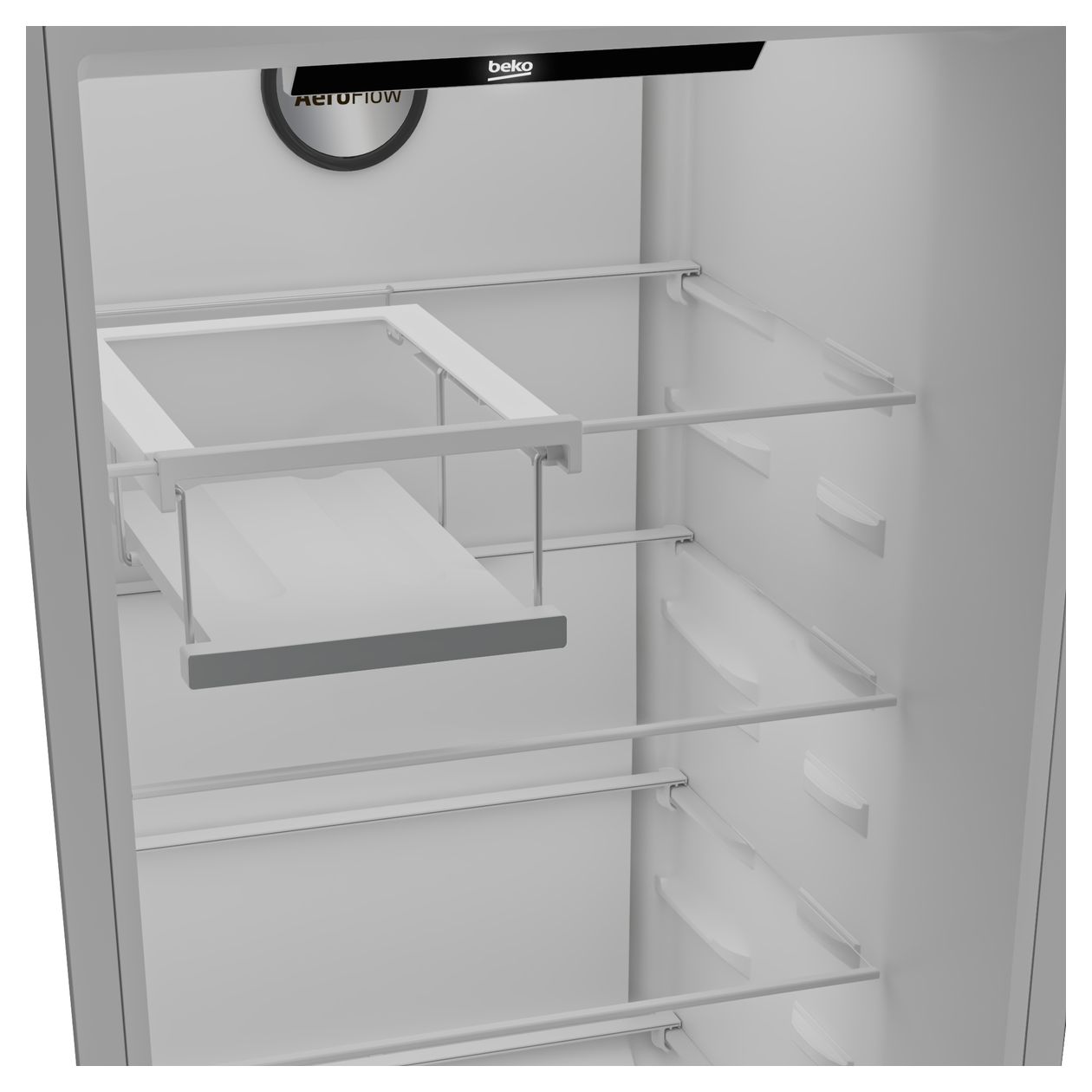 B3RMLNE444HXB 365 l / 365 l Kühlschrank freistehend EEK: E 143 kWh Jahr NoFrost  (Edelstahl) 