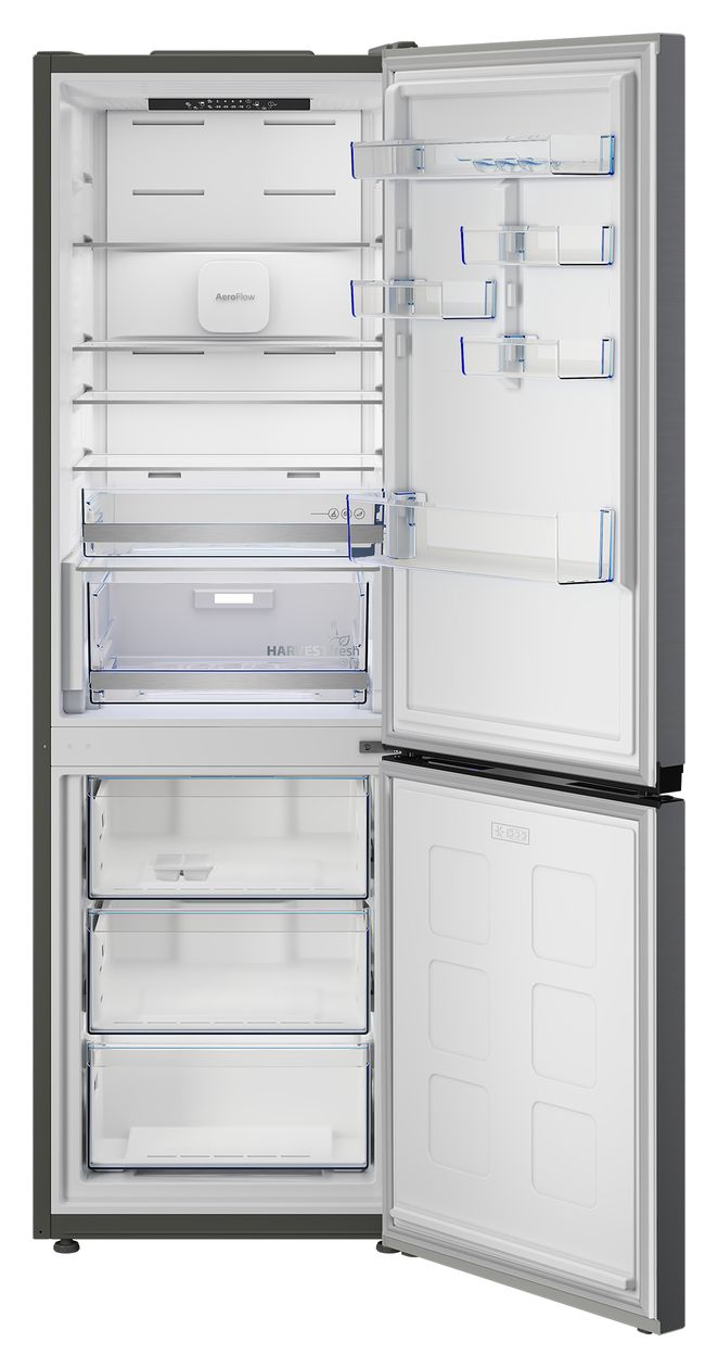 B7RCNA378HXP 252 l / 118 l Kühl-Gefrierkombi freistehend NoFrost 117 kWh Jahr  (Edelstahl) 