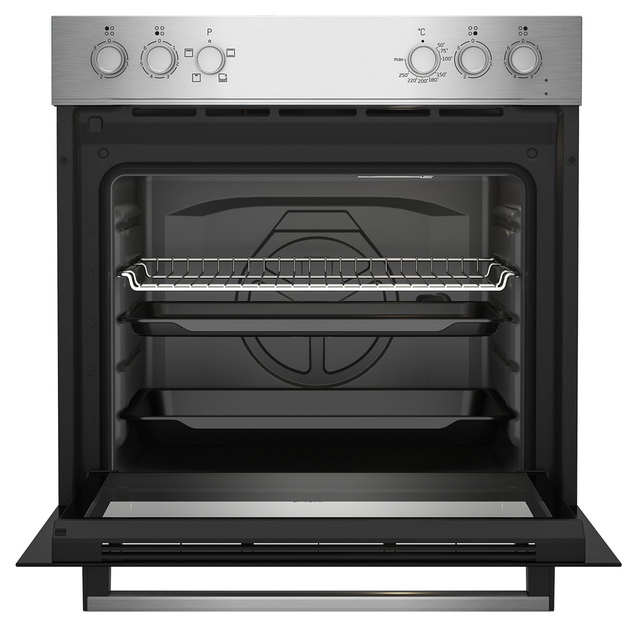 BBUC12020X Herdset 74 l AutoClean SteamShine mit 60 cm Glaskeramik Kochfeld 