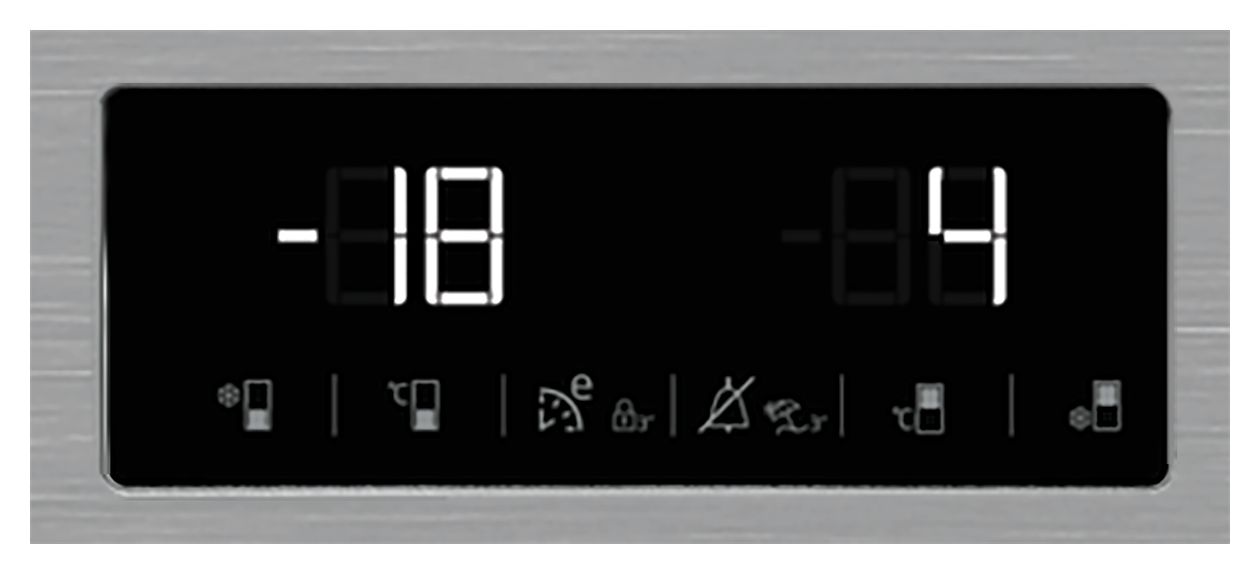 RCNA366E60XBN 215 l / 109 l Kühl-Gefrierkombi freistehend NoFrost 166 kWh Jahr  (Metallisch) 