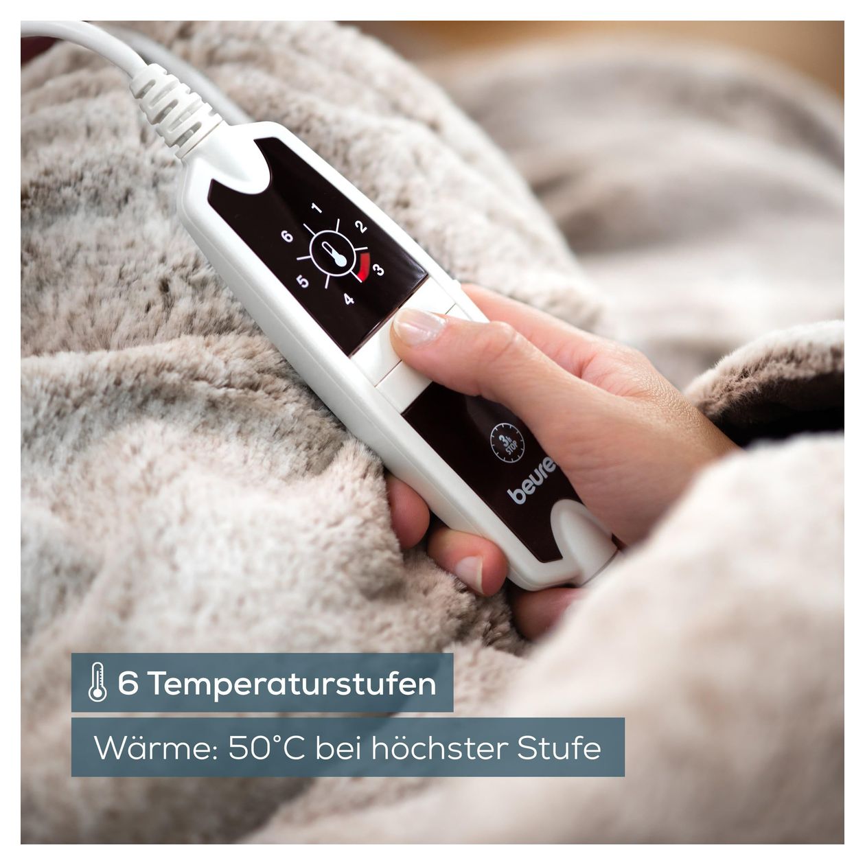 HD150 XXL Heizdecke 150 W  (Graubraun) 