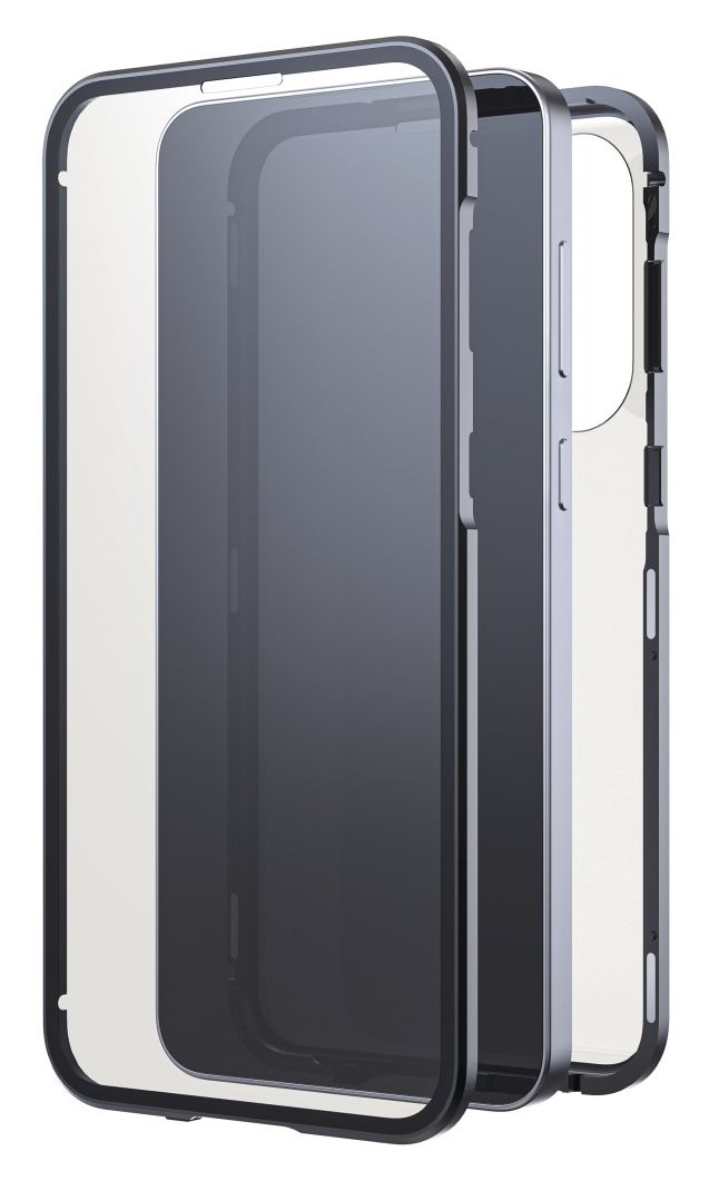 080295 360 Grad Glass Cover für Samsung Galaxy A57 5G  (Schwarz/Transparent) 