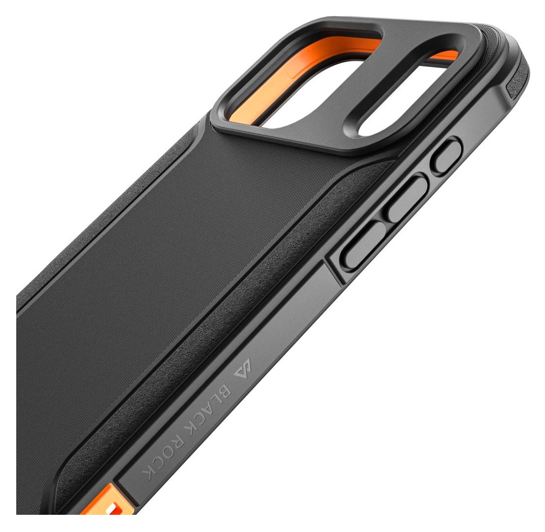 Ultra Robust Cover für Apple iPhone 17 Pro Max  / 18 Pro Max  (Schwarz, Orange) 