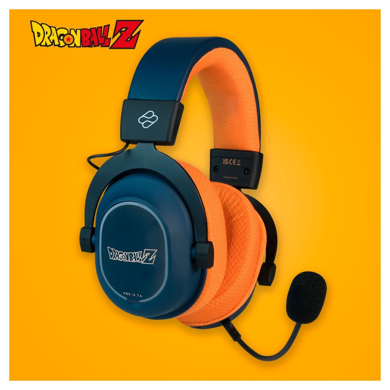 Wireless Gaming Headset Dragon Ball Z Over Ear Bluetooth Kopfhörer kabelgebunden&kabellos USB Typ-C (Schwarz, Grau, Orange) 