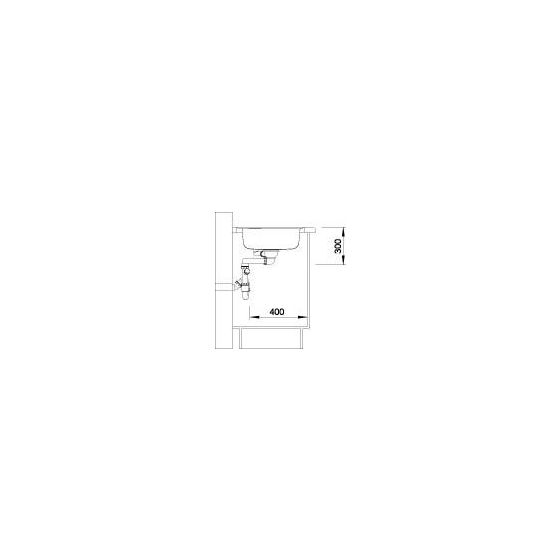 LANTOS 9 E-IF Flächenbündige Spüle für 60 cm Unterschrank 2 Becken  (Edelstahl) 