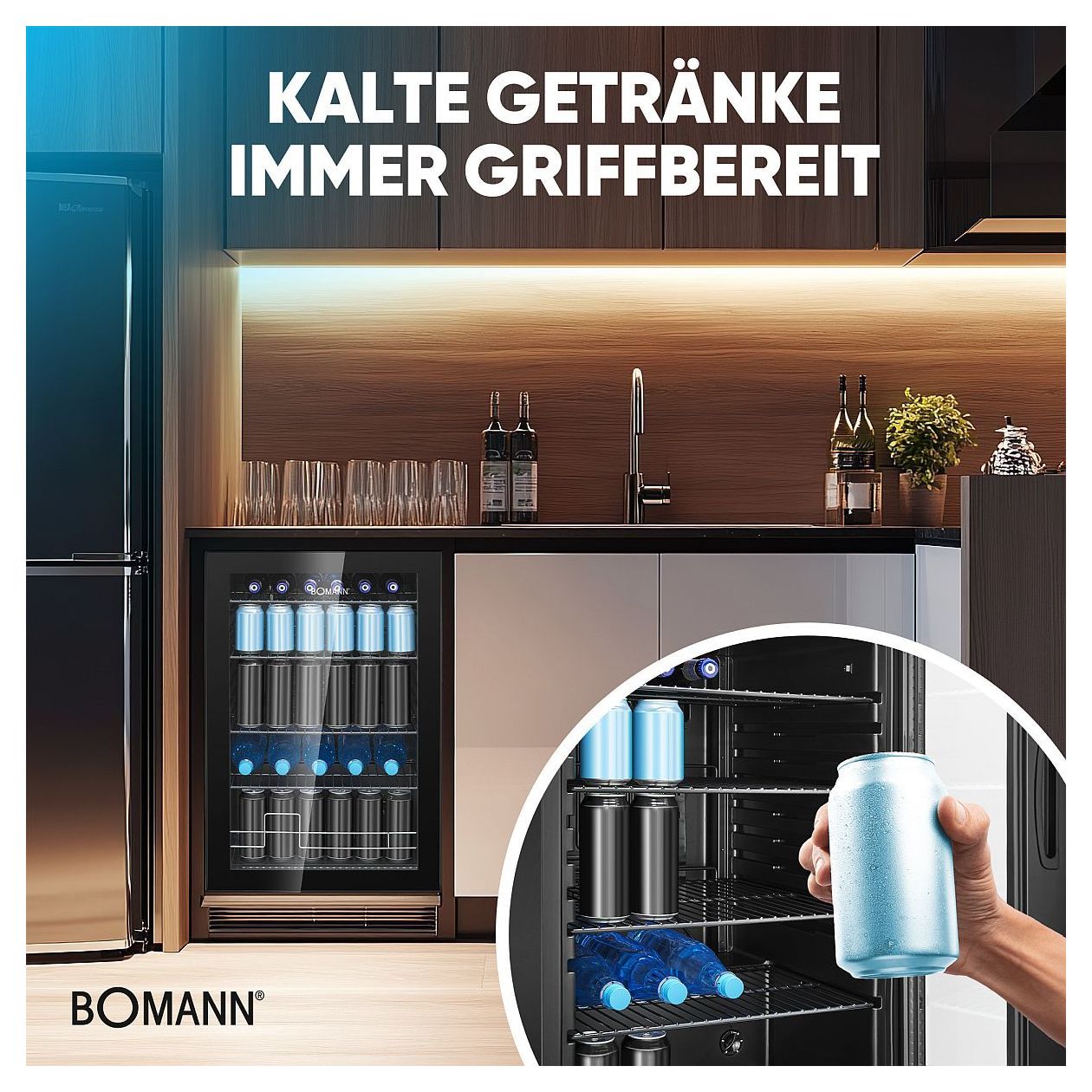 KSG7290 115 l / 115 l Tischkühlschrank EEK: E 66 kWh Jahr  (Schwarz) 