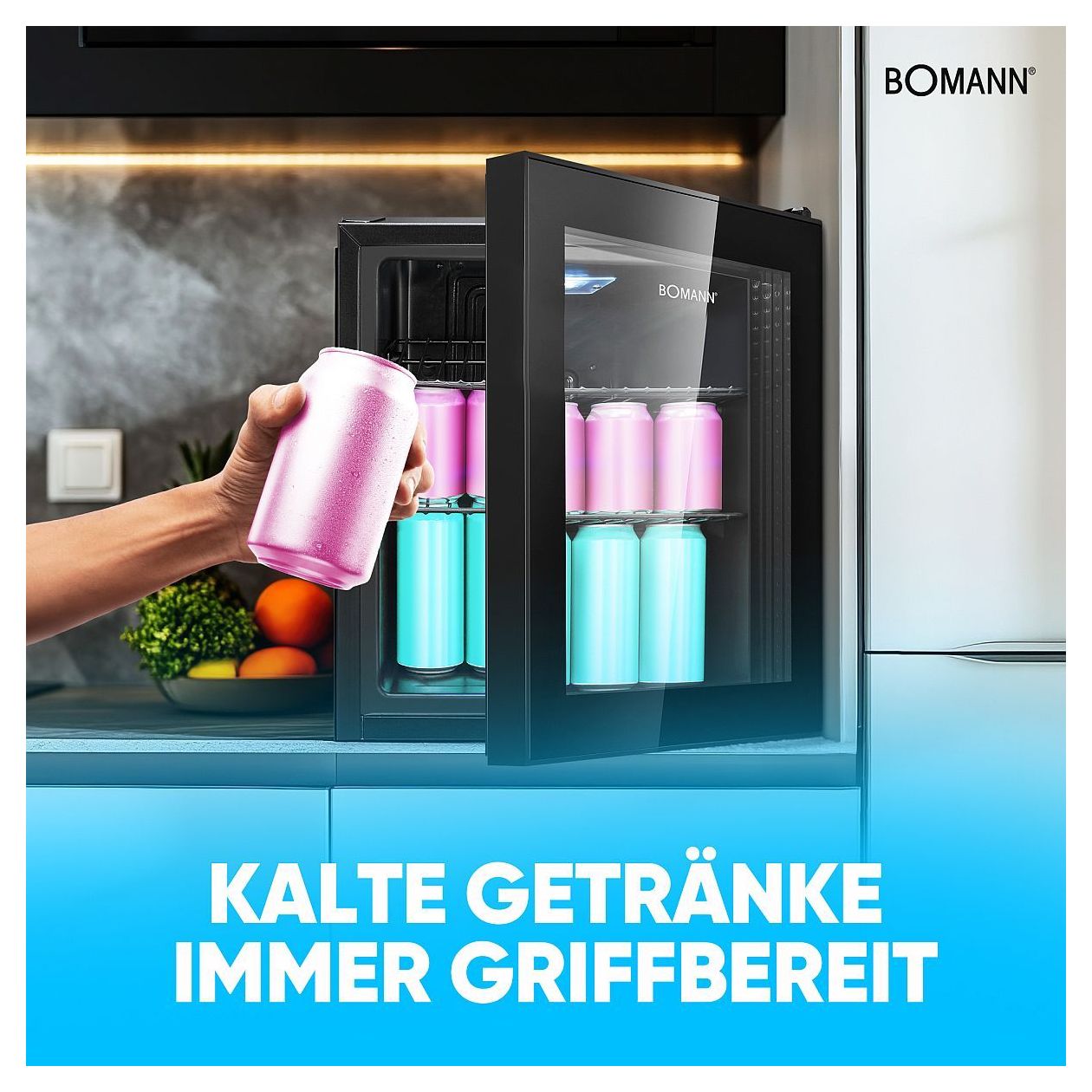 KSG7291 46 l / 46 l Tischkühlschrank EEK: E 66 kWh Jahr  (Schwarz) 