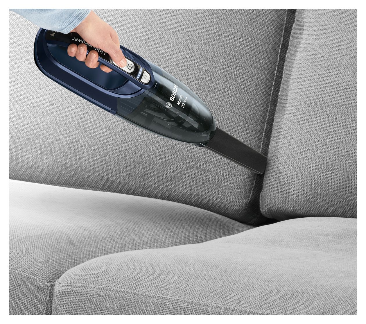 BHN20L Move Lithium 20Vmax Handstaubsauger bis 45 min Laufzeit 18 V  (Schwarz, Blau) 