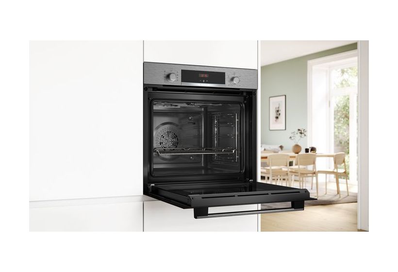 EXB43IK1 (HBA514BS3 + PIF64RBB5E + HEZ631070) Backofen-Set groß AutoClean mit autarkem 60 cm Induktions Kochfeld 
