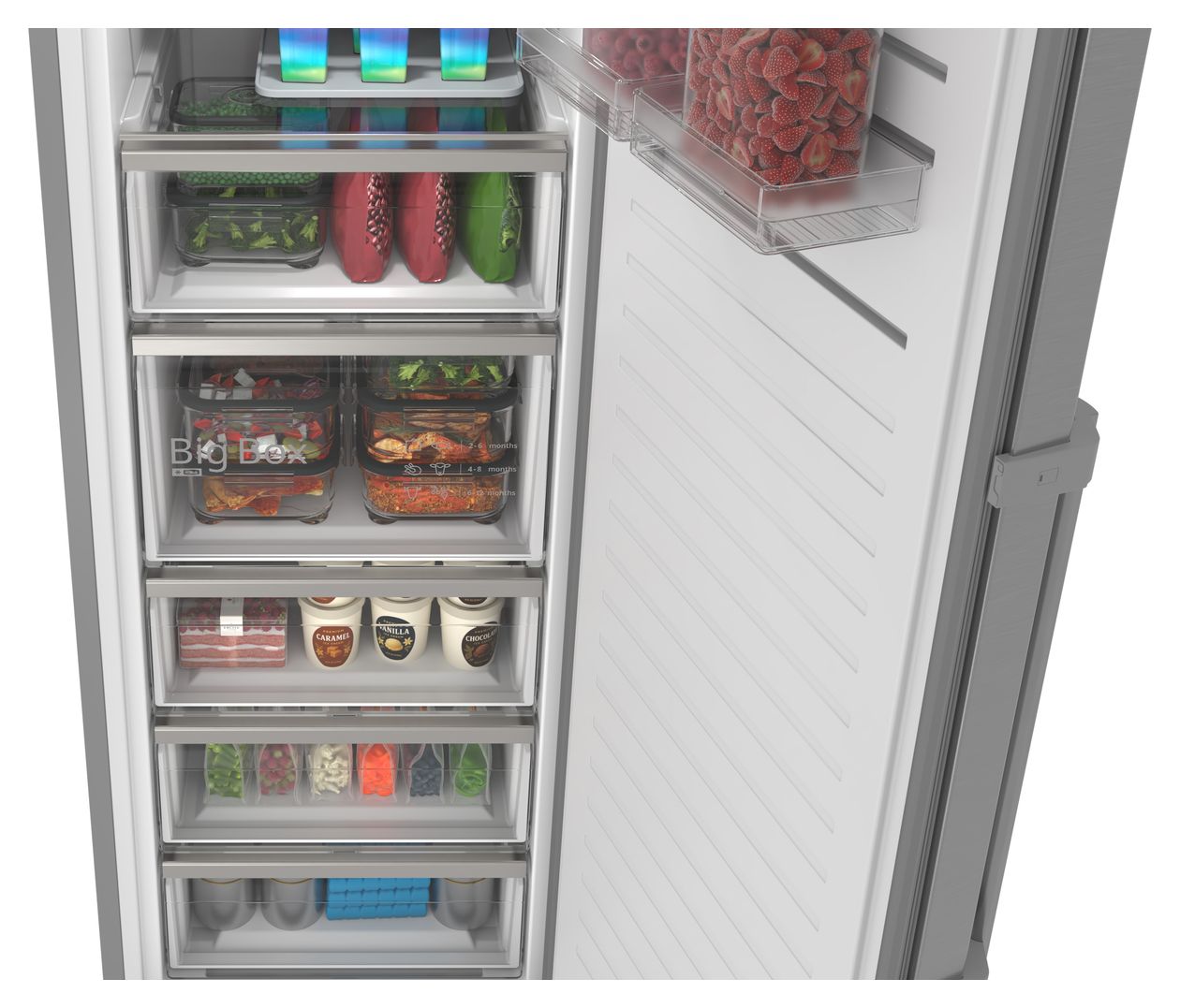 Serie 6 GSN36AICM 334 l Gefrierschrank 171 kWh Jahr NoFrost  (Edelstahl, Grau) 