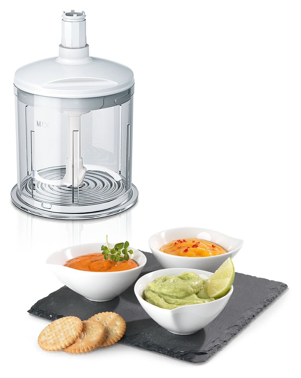 MFQ4080 Styline Handmixer 500 W 5 Stufen  (Silber, Weiß) 