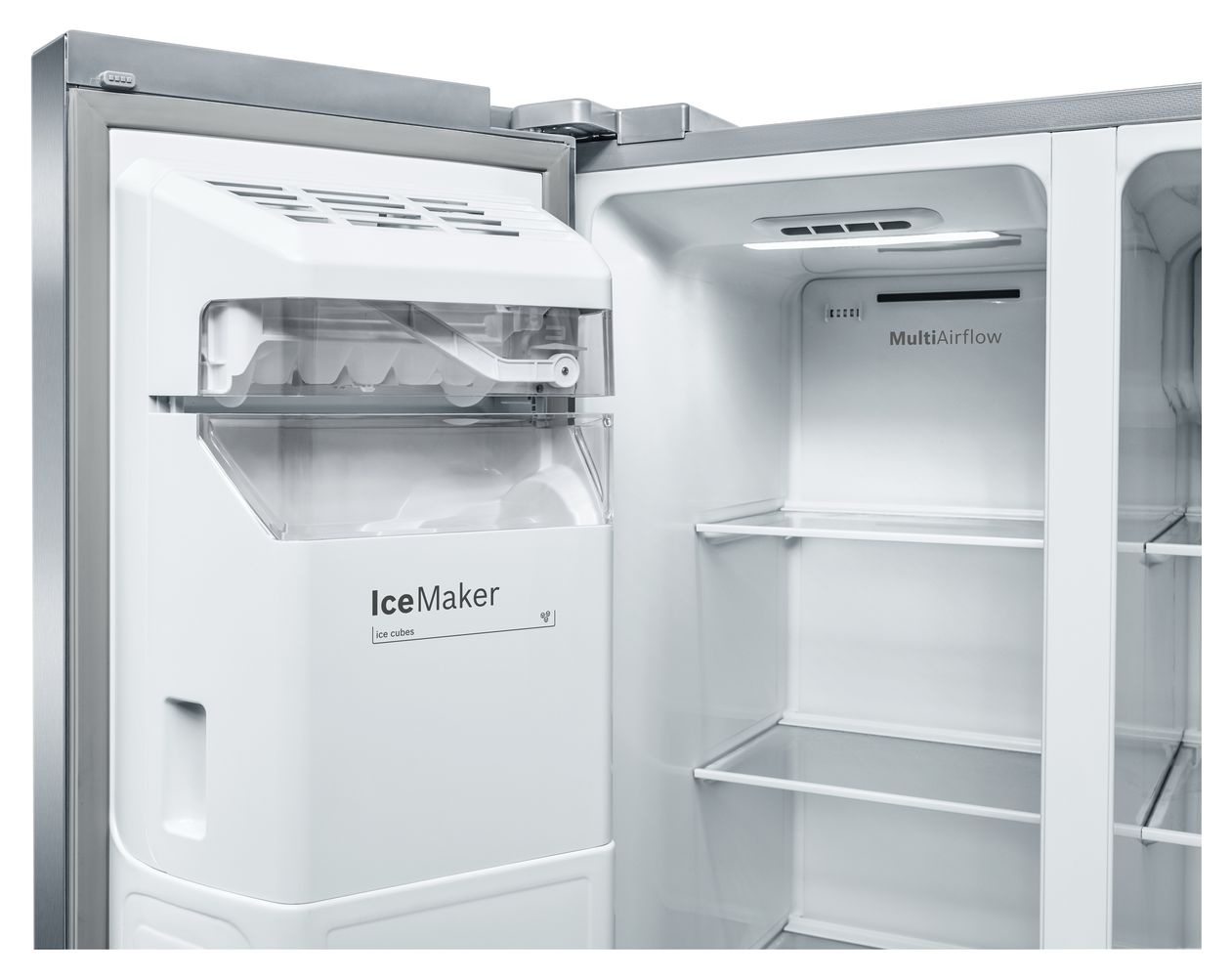 Seire 6 KAD93AIDP Side-by-Side Kühl-/ Gefrierkombination 371 l / 191 l 258 kWh NoFrost 1787 mm x 908 mm  (Edelstahl) 