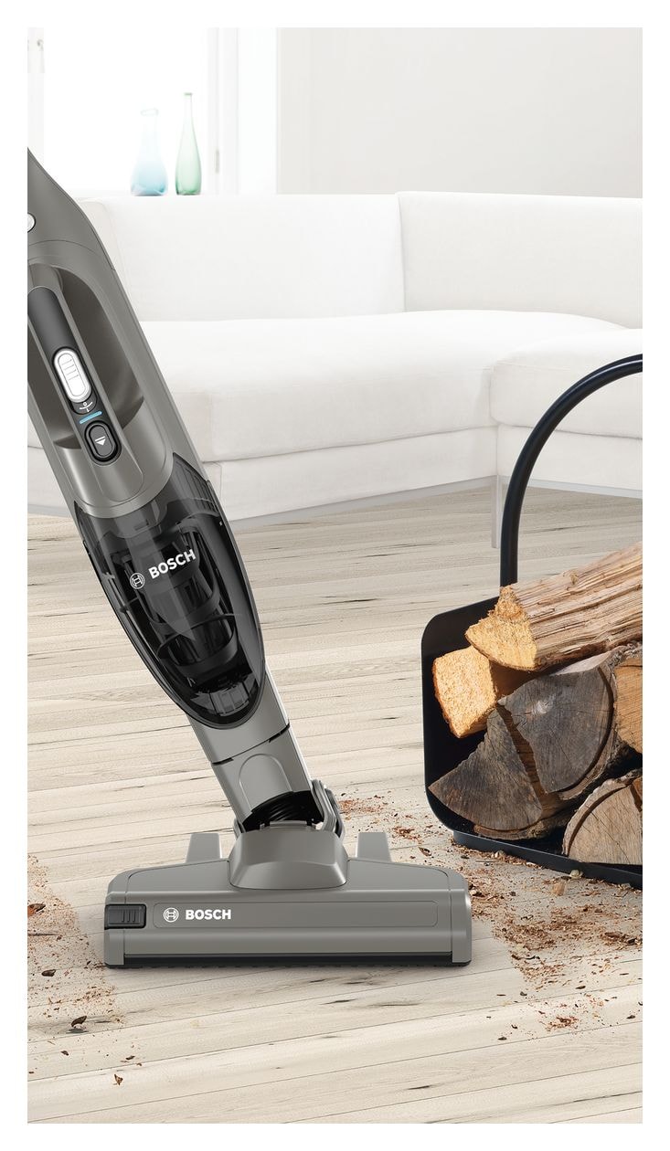 Serie 2 BBHF214G Handstaubsauger Beutellos bis 35 min Laufzeit 14,4 V  (Grau) 