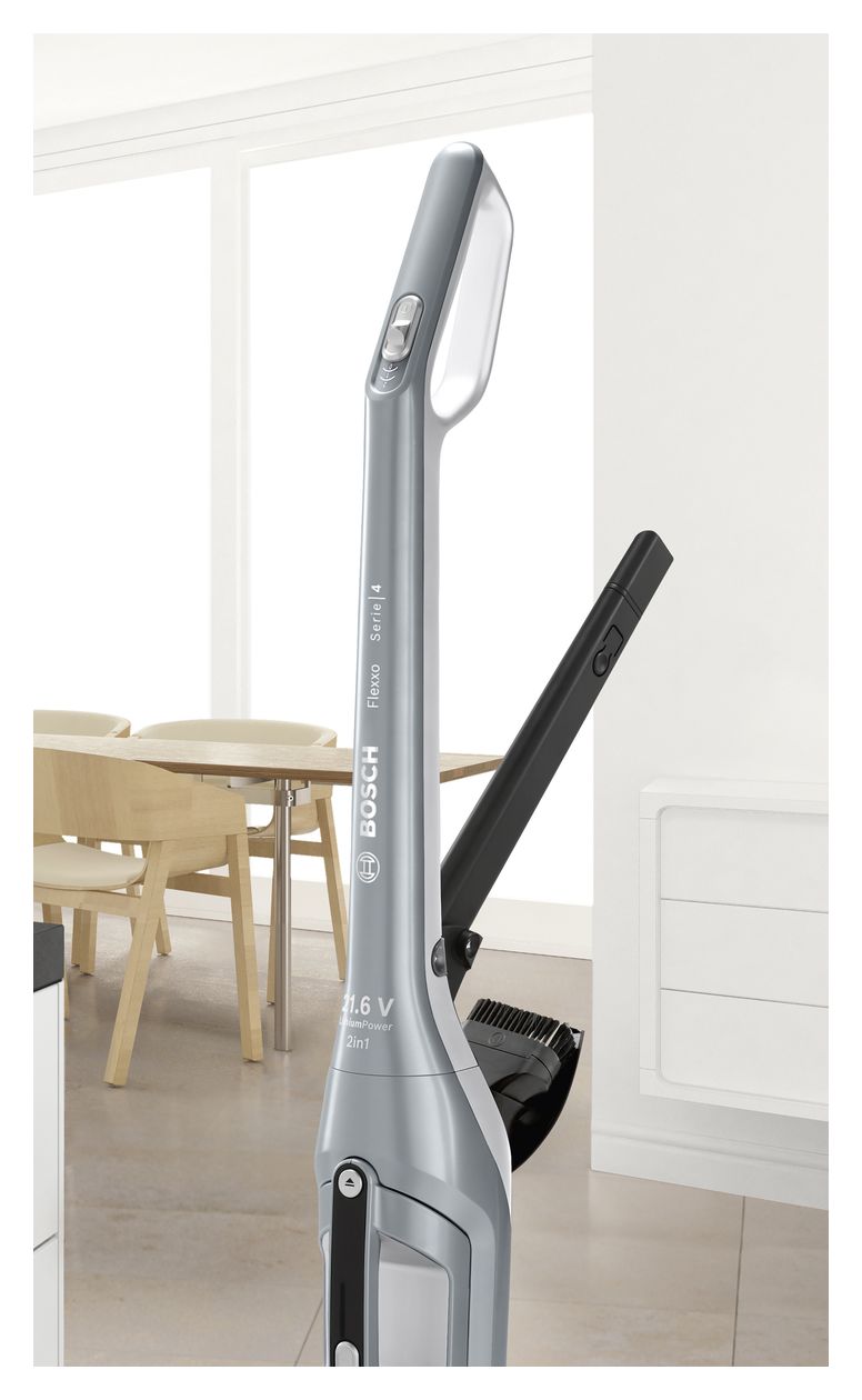 Serie 4 BCH3P210 Handstaubsauger Beutellos bis 50 min Laufzeit 21,6 V  (Schwarz, Grau) 