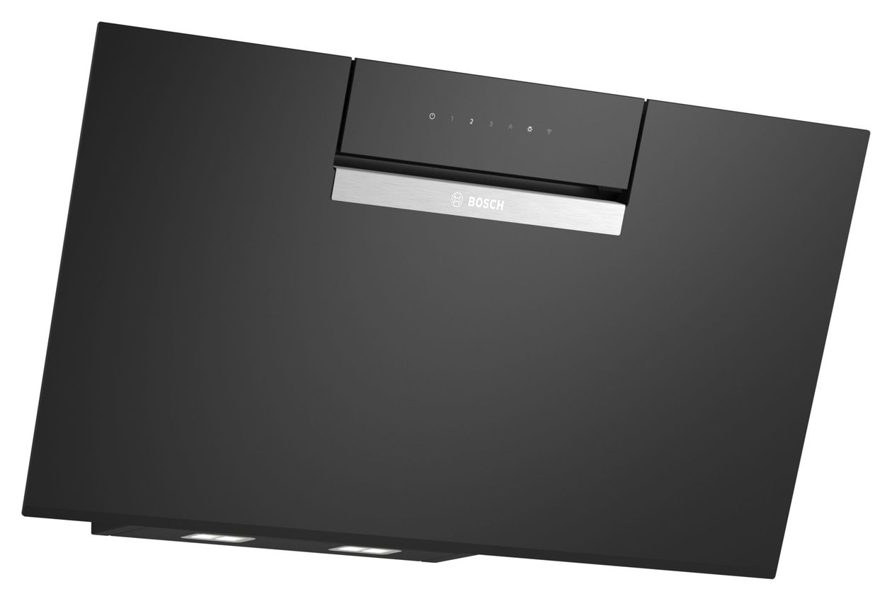 Serie 4 DWJ87FN60 Umluft Dunstabzugshaube/Esse Wand 80 cm (Schwarz, Edelstahl) 