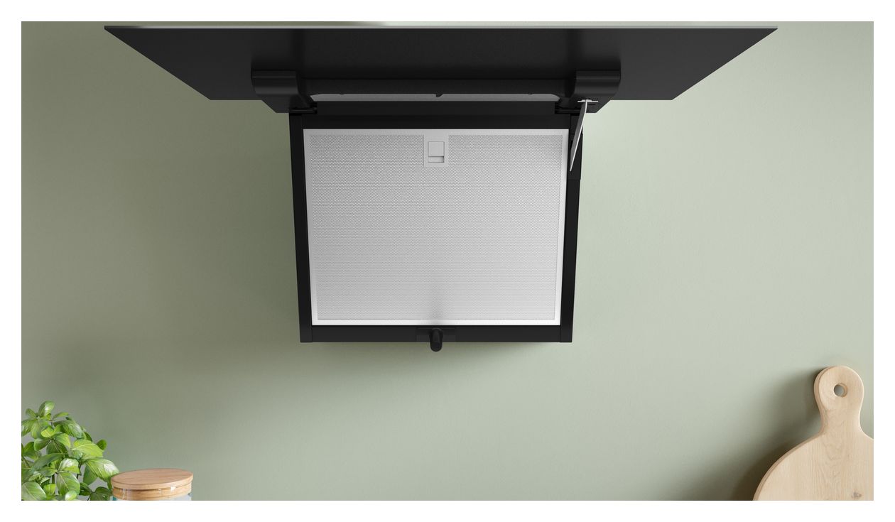 Serie 4 DWK67FN60 Umluft Dunstabzugshaube/Esse Wand 60 cm (Schwarz) 