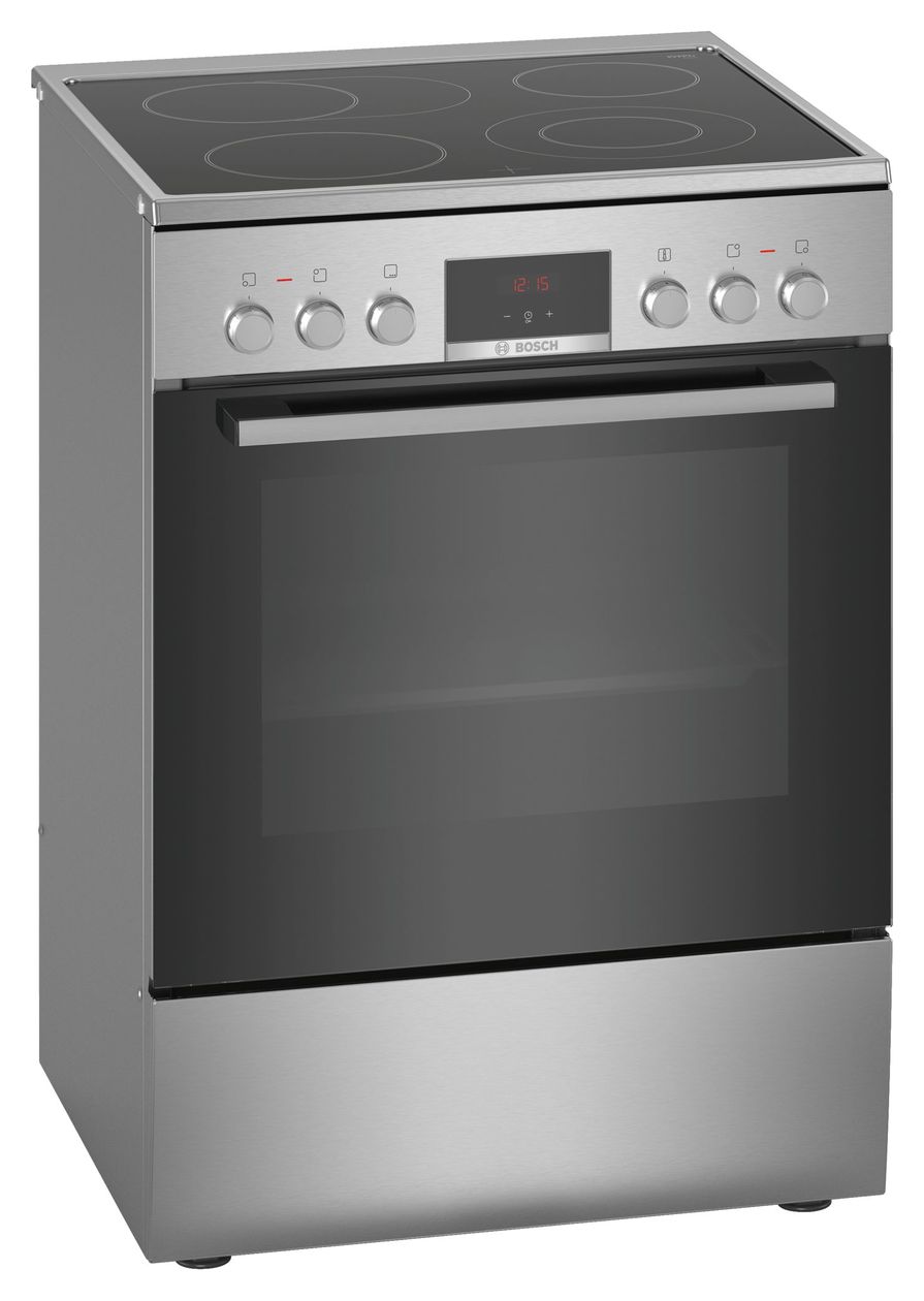 Serie 4 HKR39C250 Freistehender Herd Elektro normal Variabler Doppelgrill 7 Beheizungsarten mit Glaskeramik Kochfeld 