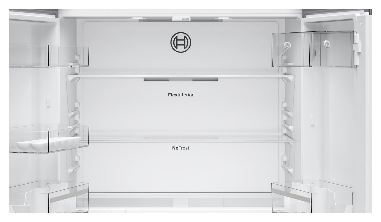 Serie 4 KFN96VPEA Side-by-Side Kühl-/ Gefrierkombination French Door 405 l / 200 l 333 kWh NoFrost 1830 mm x 905 mm  (Edelstahl) 