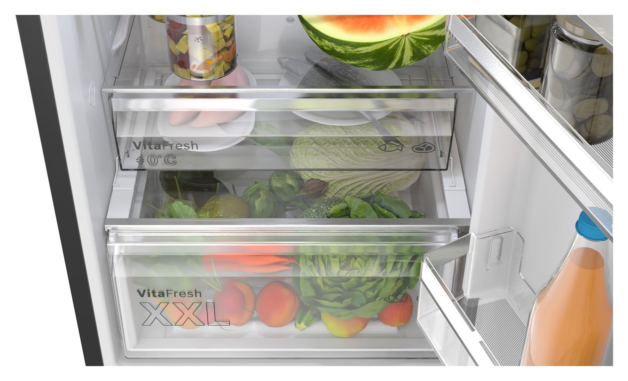 Serie 4 KGN36VXCT 218 l / 103 l Kühl-Gefrierkombi freistehend NoFrost 159 kWh Jahr  (Edelstahl) 
