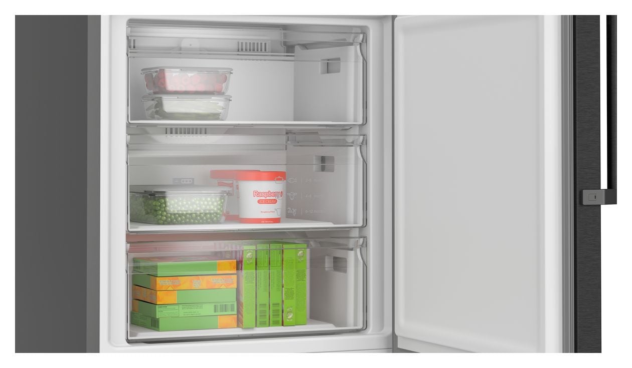 Serie 4 KGN49VXCT 311 l / 129 l Kühl-Gefrierkombi freistehend NoFrost 178 kWh Jahr  (Edelstahl) 