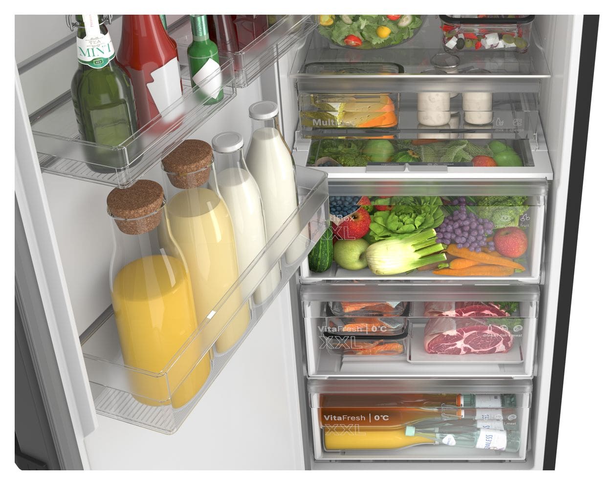 Serie 4 KSN36VCCG 402 l Kühlschrank freistehend EEK: C 110 kWh Jahr NoFrost  (Grau) 